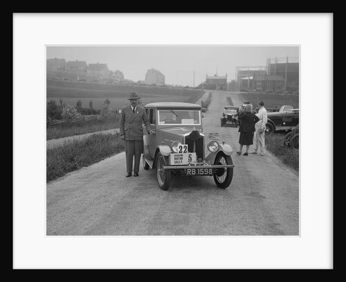 Wolseley Hornet saloon of DEM Douglas-Morris at the B&HMC Brighton Motor Rally, 1930 by Bill Brunell