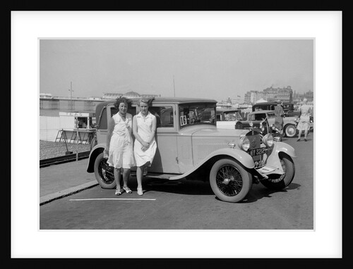 Bianchi saloon of Kitty Brunell at the B&HMC Brighton Motor Rally, Brighton, Sussex, 1930 by Bill Brunell