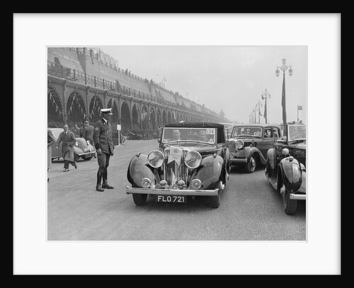 Jaguar SS of TH Bridgewater at the RAC Rally, Brighton, Sussex, 1939 by Bill Brunell