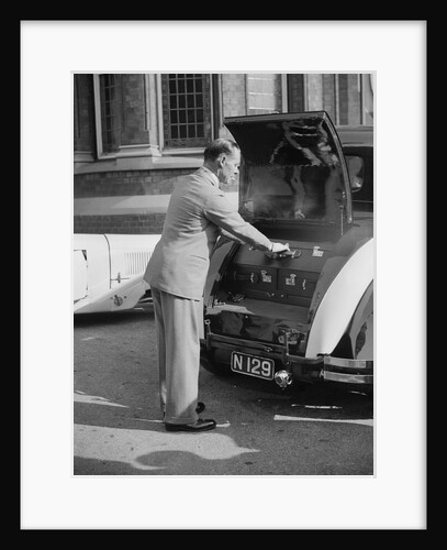 W Arnold with his Bentley at the Southport Rally, 1928 by Bill Brunell
