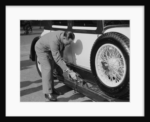 W Arnold with his Bentley at the Southport Rally, 1928 by Bill Brunell