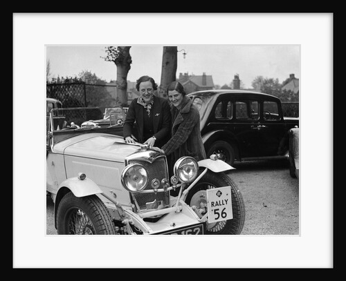 Riley Sprite of Kay Hague at the RAC Rally, 1938 by Bill Brunell