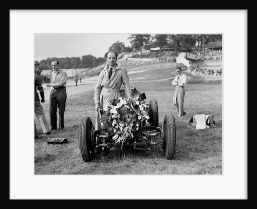 Raymond Mays with his ERA at Brooklands, Surrey, 1936 by Bill Brunell