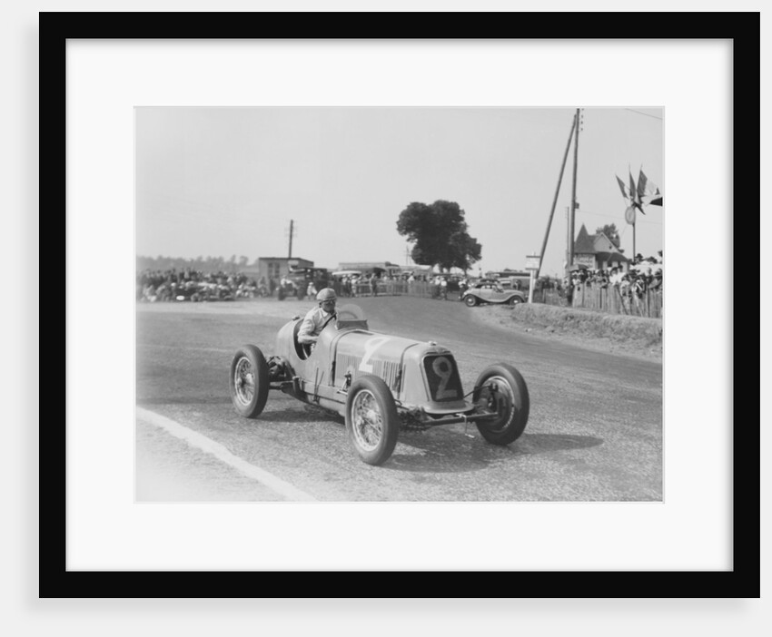 Étancelin in his Maserati at the Dieppe Grand Prix, France, 22 July 1934 by Unknown