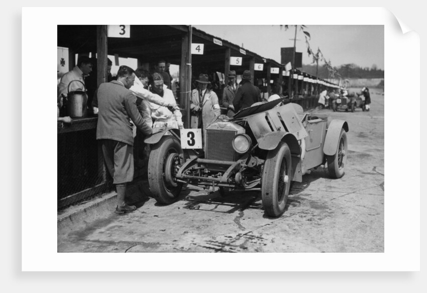 Dudley Froy with the 4.5 litre Invicta S type, at Brooklands, Surrey, 1931 by Unknown