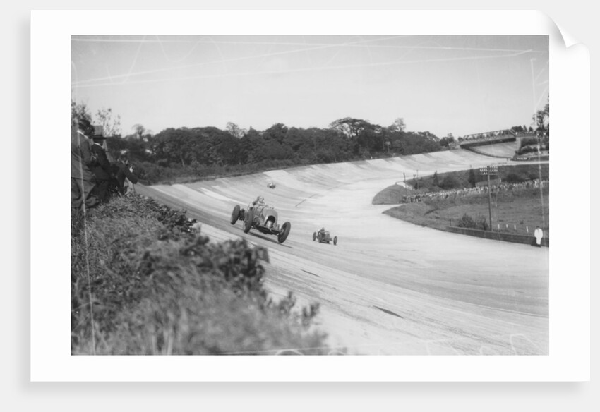 Henry Birkin in a Bentley, Brooklands, Surrey, (c1932?) by Unknown