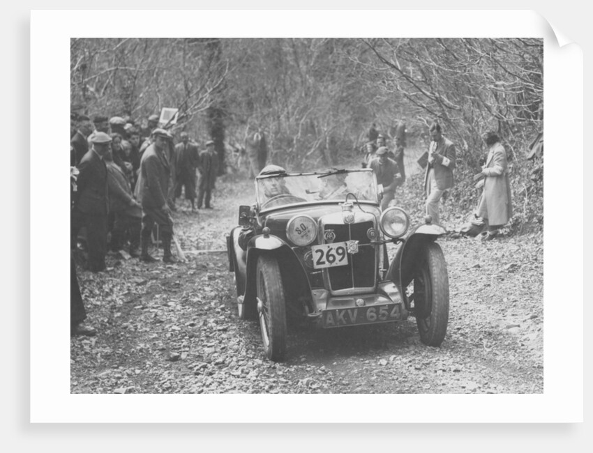 1935 MG PA Midget on the MCC Land's End Trial by Anonymous