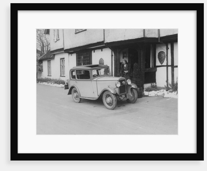 1931 Triumph Scorpion outside the Bell Inn, Hurley, Berkshire, (c1931?) by Unknown