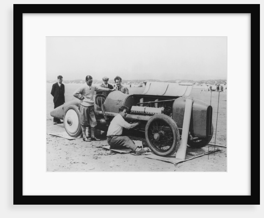 Malcolm Campbell with 1920 Sunbeam, (c1920?) by Unknown