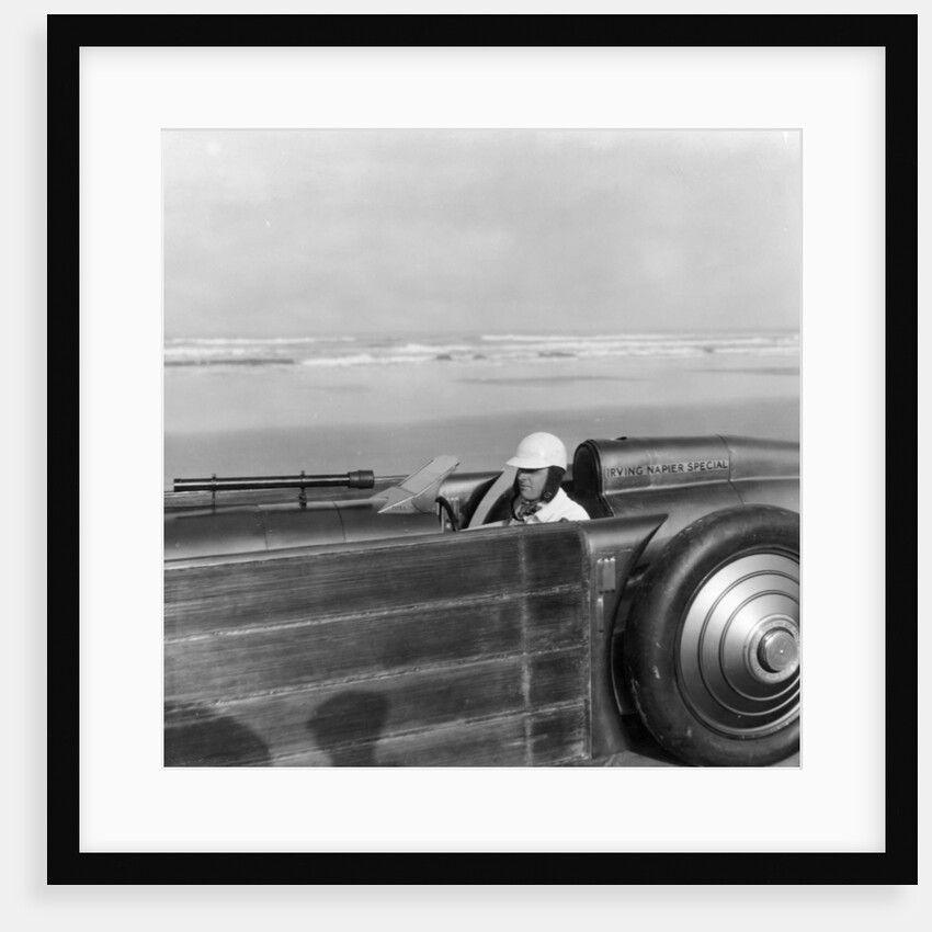 Henry Segrave driving the Golden Arrow, Daytona Beach, Florida, USA, 1929 by Unknown