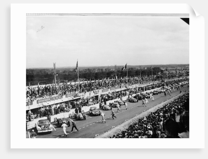 Start of the Le Mans Race, France, 1950 by Unknown