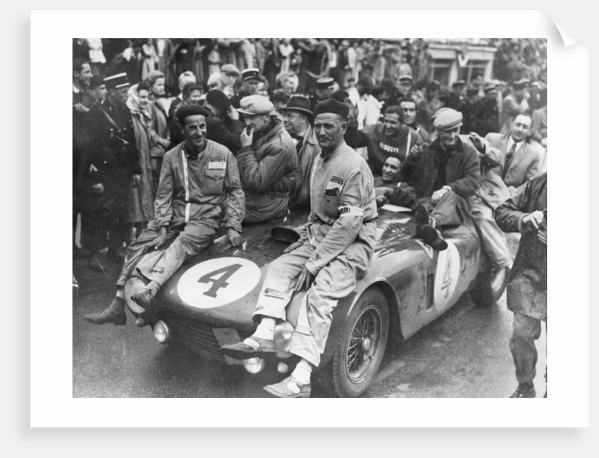 The victorious Ferrari of Froilan Gonzalez and Maurice Trintignant, Le Mans 24 hours, France, 1954 by Unknown