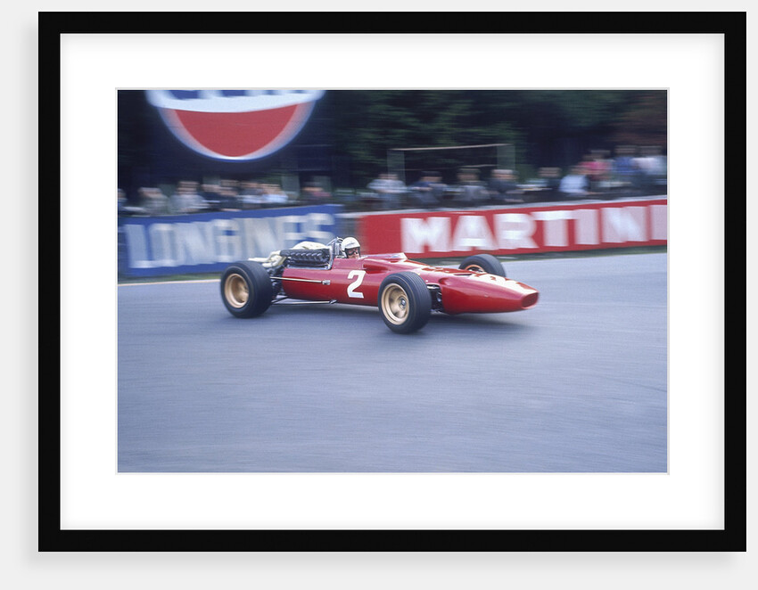 Ludovico Scarfiotti driving a Ferrari, Belgian GP, Spa-Francorchamps, 1967 by Unknown