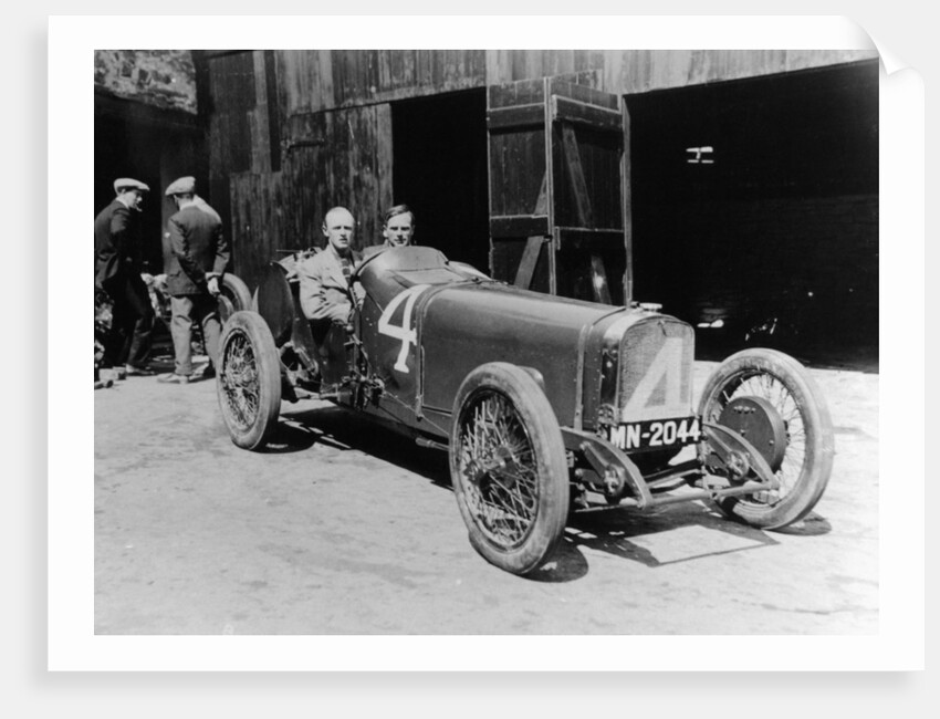 Henry Segrave in an 8 cylinder Sunbeam, Isle of Man, 1922 by Unknown