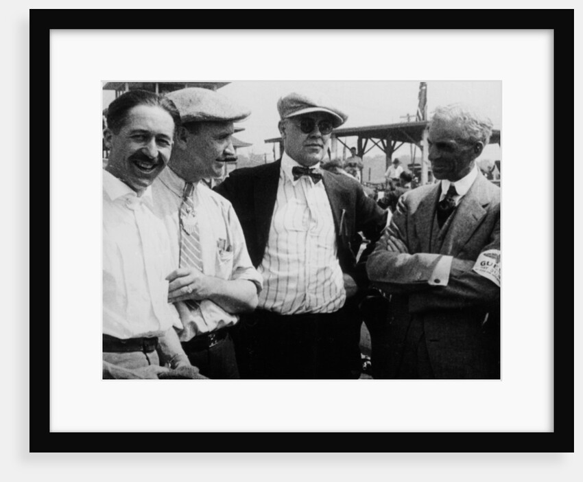 Jules Goux, Barney Oldfield and Henry Ford, Indianapolis, 1921 by Unknown