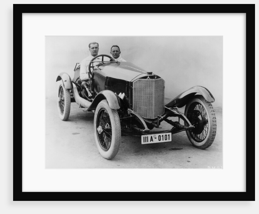 Alfred Neubauer behind the wheel of a 2-litre Daimler, Targa Florio, 1924 by Unknown