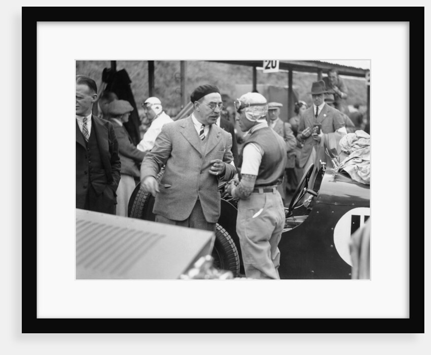 Tazio Nuvolari at the Ulster TT race, 1933 by Unknown