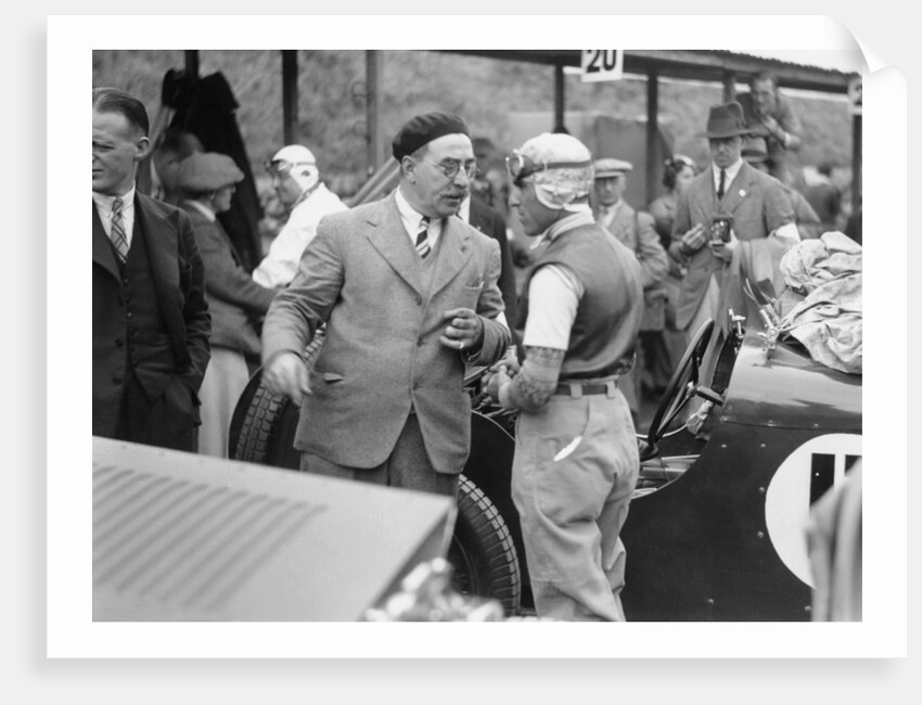 Tazio Nuvolari at the Ulster TT race, 1933 by Unknown