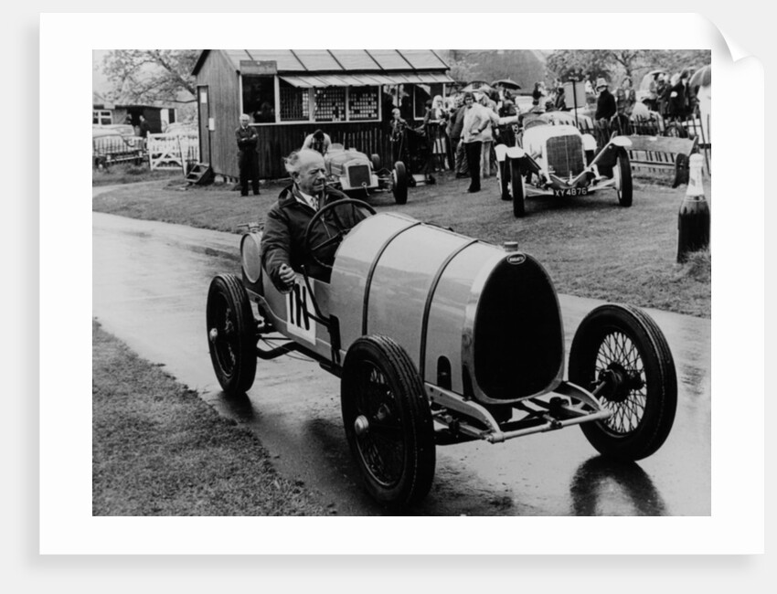 Raymond Mays in a Bugatti Brescia, 1970s by Unknown