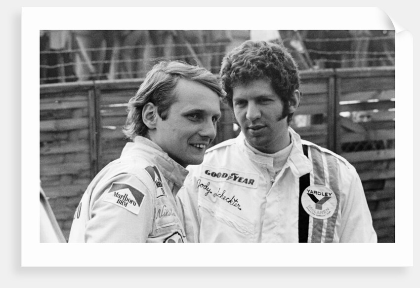 Niki Lauda and Jody Schekter, Race of Champions, Brands Hatch, Kent, 1973 by Unknown
