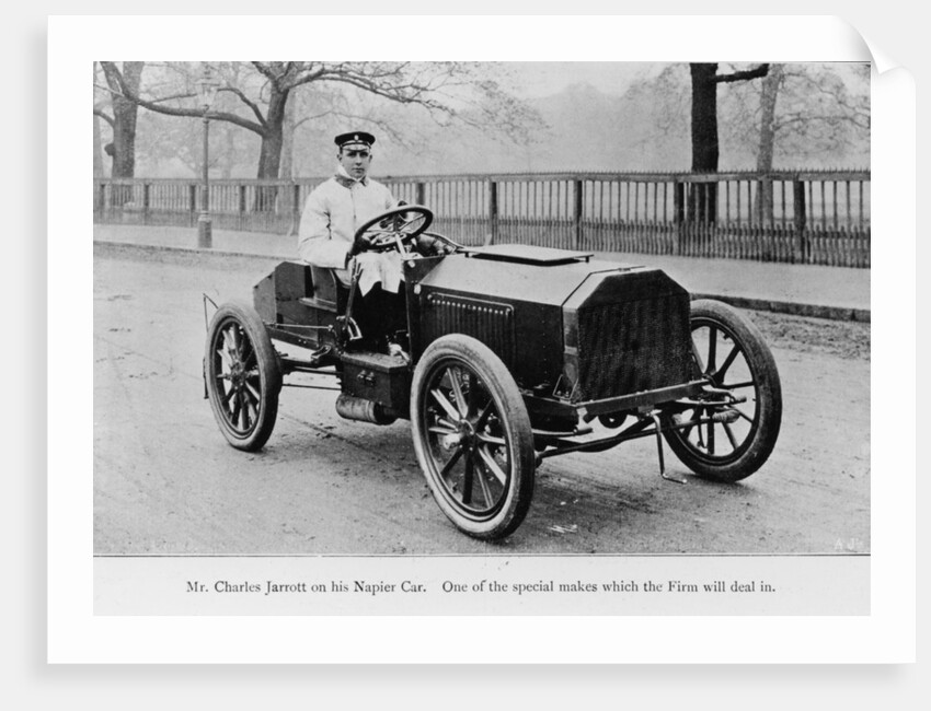 Charles Jarrott in his Napier Car, 1903 by Unknown