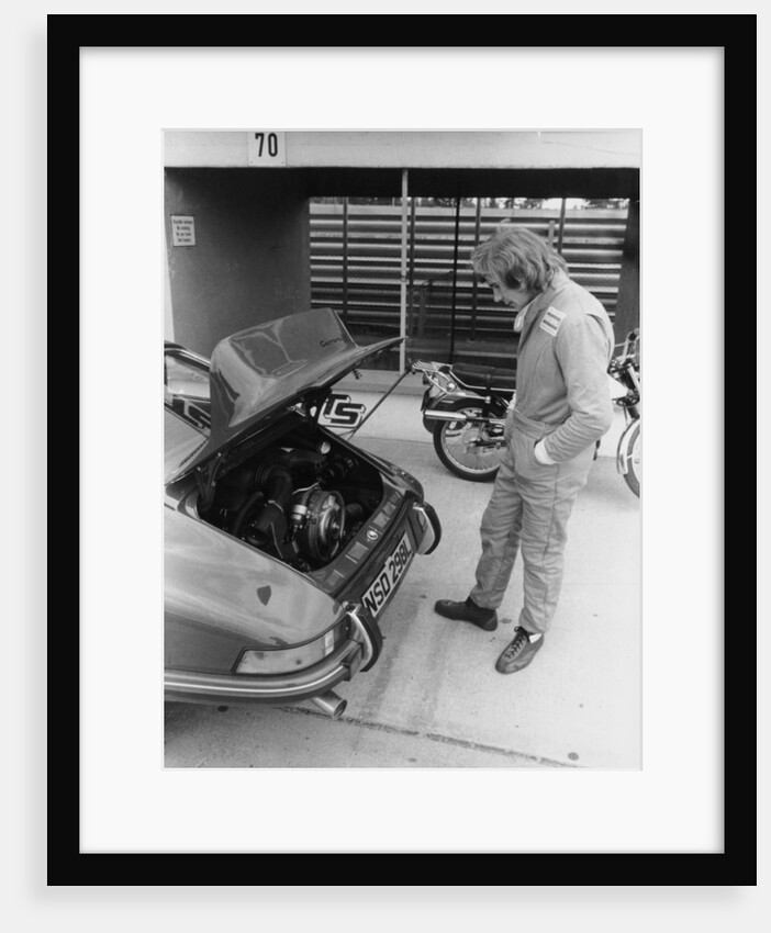 James Hunt with a Porsche, c1972-c1973 by Unknown