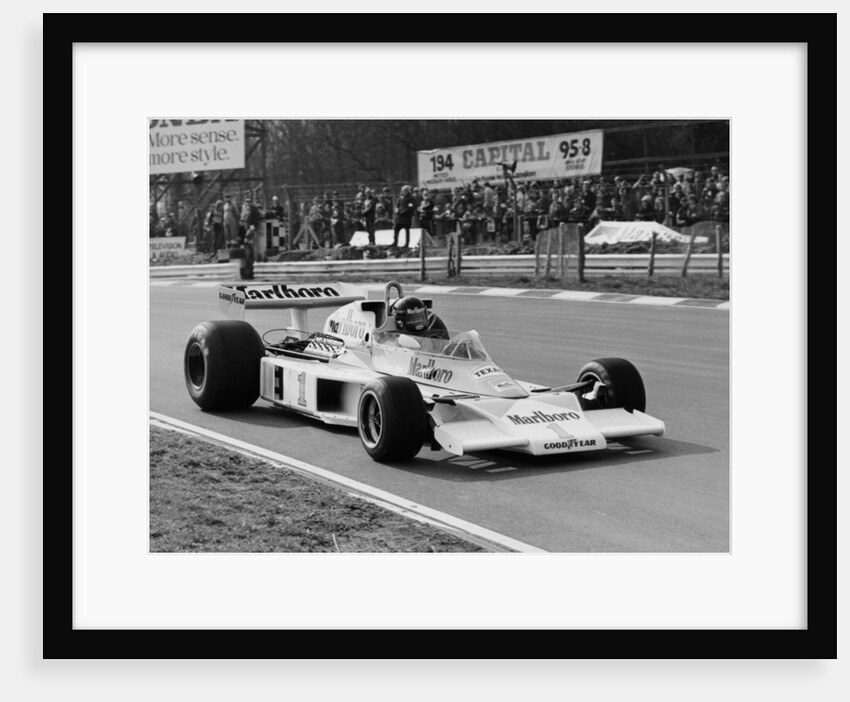 James Hunt in McLaren-Ford M23, Brands Hatch, Kent, 1977 by Unknown