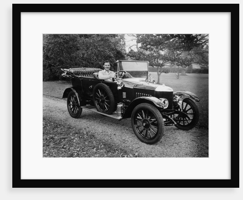 Graham Hill in a 1913 Newton Bennett by Anonymous