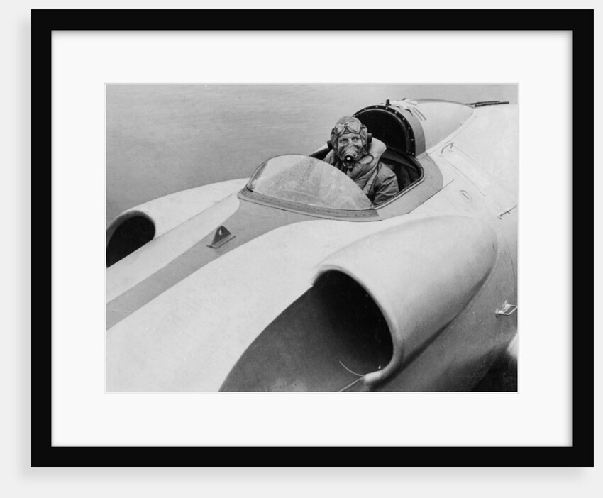 The last picture of John Cobb seen at the helm of 'Crusader', Scotland, September 1952 by Unknown
