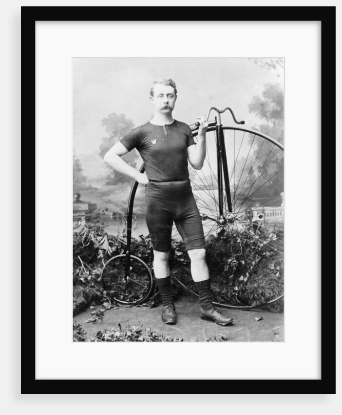 Ralph Clifton with a penny farthing, (c1895?) by Unknown