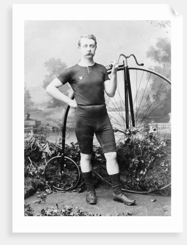 Ralph Clifton with a penny farthing, (c1895?) by Unknown