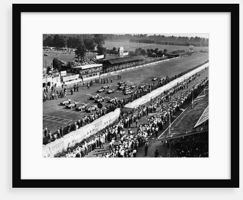 Start of the Italian Grand Prix, Monza, early 1950s by Unknown