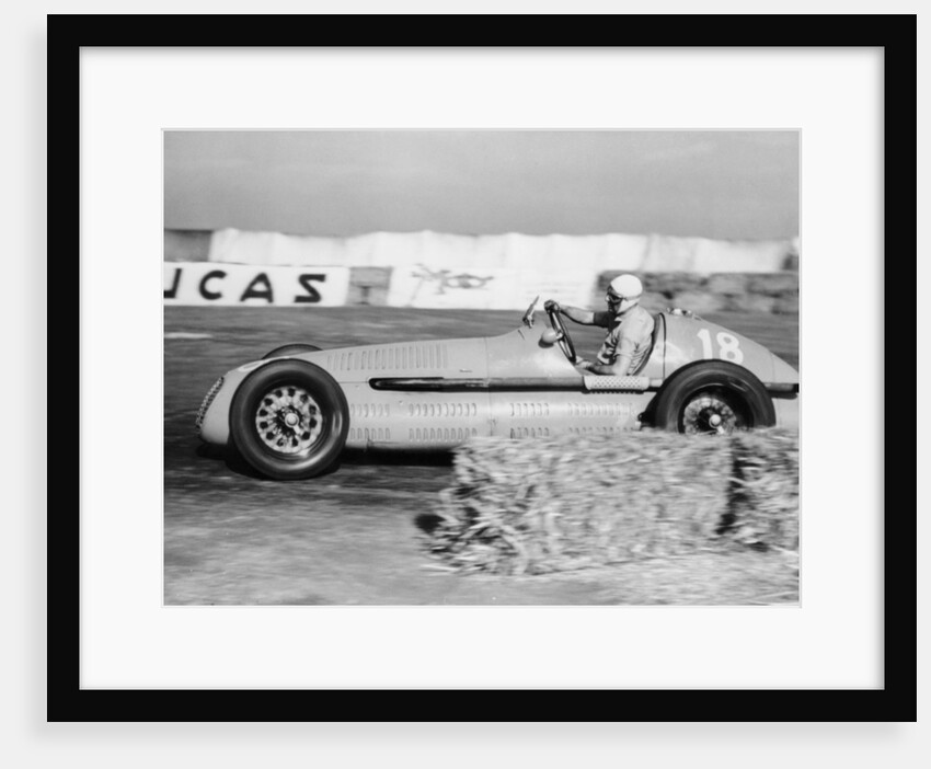 Luigi Villoresi winning the British Grand Prix by Anonymous