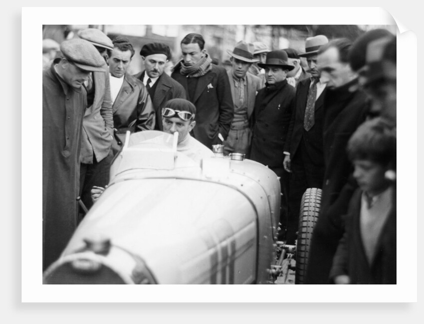 Achille Varzi in a Bugatti T51, winner of the Monaco Grand Prix by Anonymous