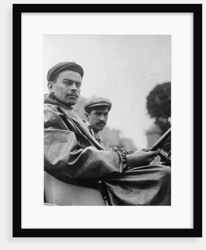 Louis Wagner in a Darracq by Unknown