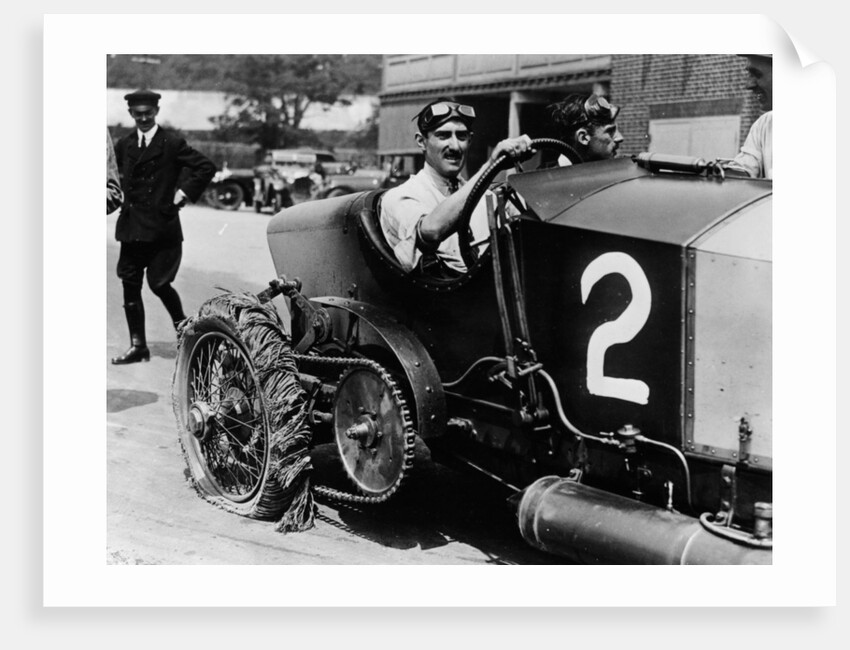 Louis Zborowski at the wheel of Chitty Bang Bang I, Brooklands,1922 by Unknown