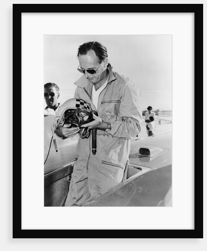 Donald Campbell at Bonneville Salt Flats, Utah, 1960 by Unknown