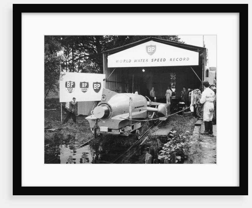 Bluebird K7 at Coniston Water, Cumbria, 1958 by Unknown