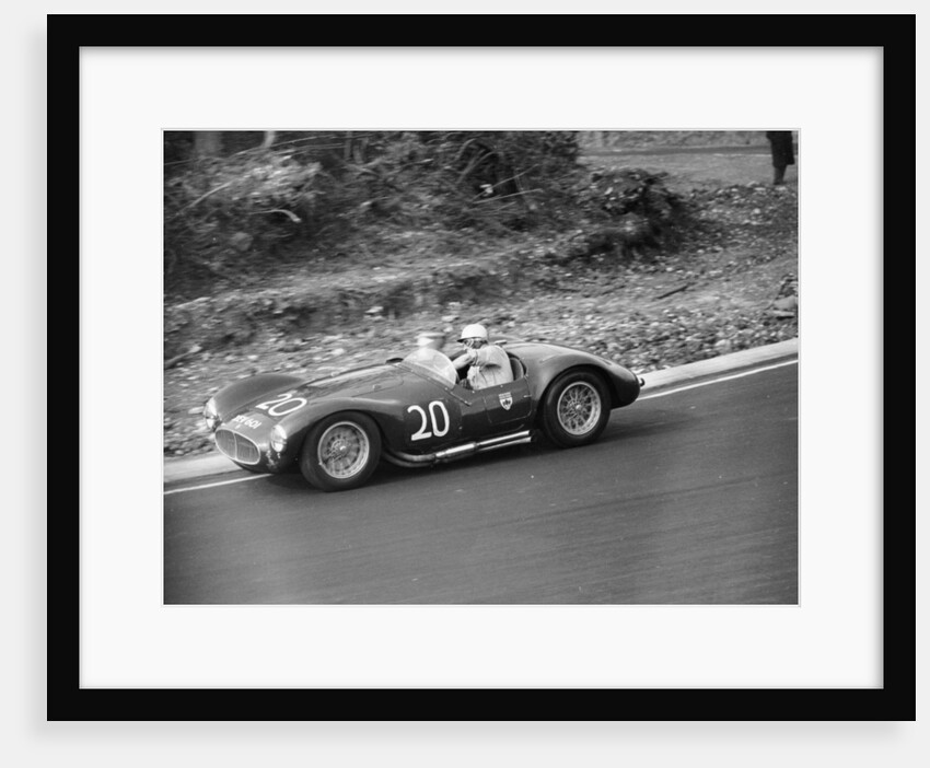 Roy Salvadori driving a 1953 Maserati at Brands Hatch, Kent, 1954 by Unknown