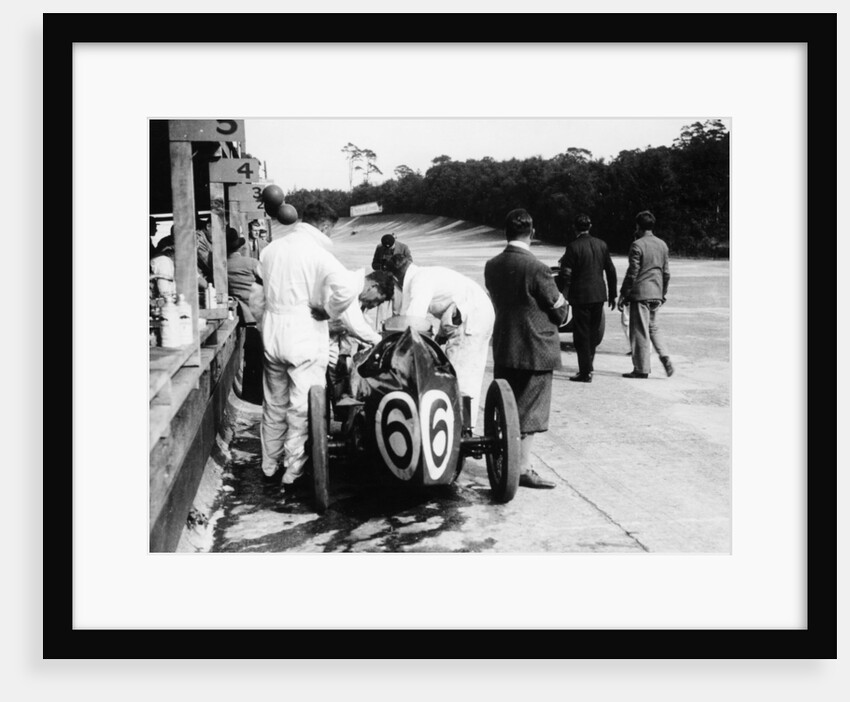 Austin by the pit wall, 500 Mile Race, Brooklands, Surrey, (1931?) by Unknown