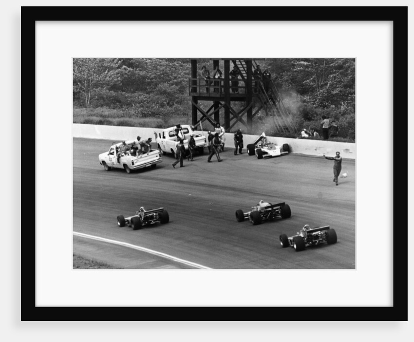 Accident at the Indianapolis 500, Indianapolis, Indiana, USA, 1974 by Unknown