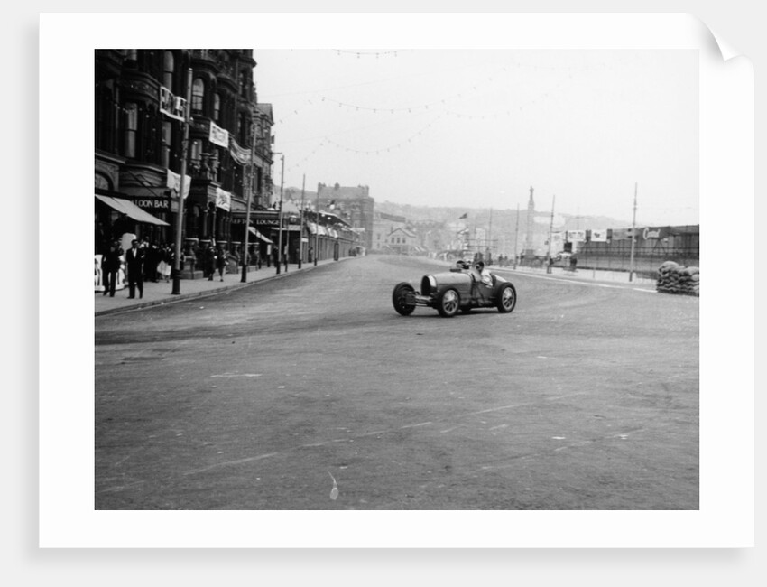 Bugatti in a race on the Isle of Man, 1933 by Unknown