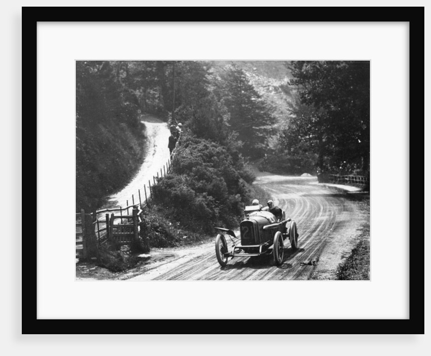 AL Guinness in a Sunbeam, Isle of Man TT race, 1914 by Unknown