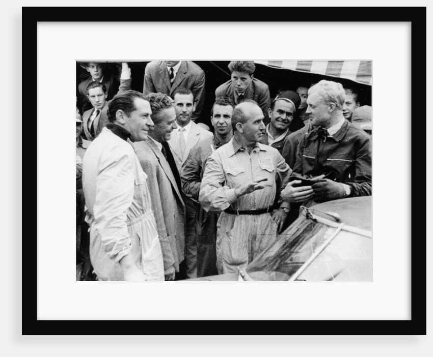 Giuseppe Farina and Mike Hawthorn by Anonymous