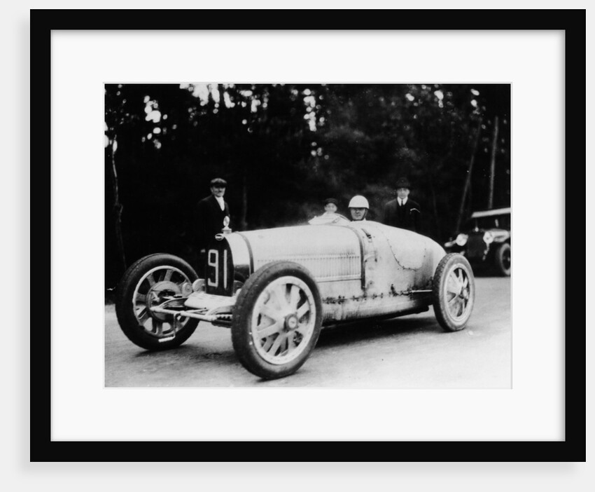 Louis Chiron in a Bugatti, 1927 by Unknown