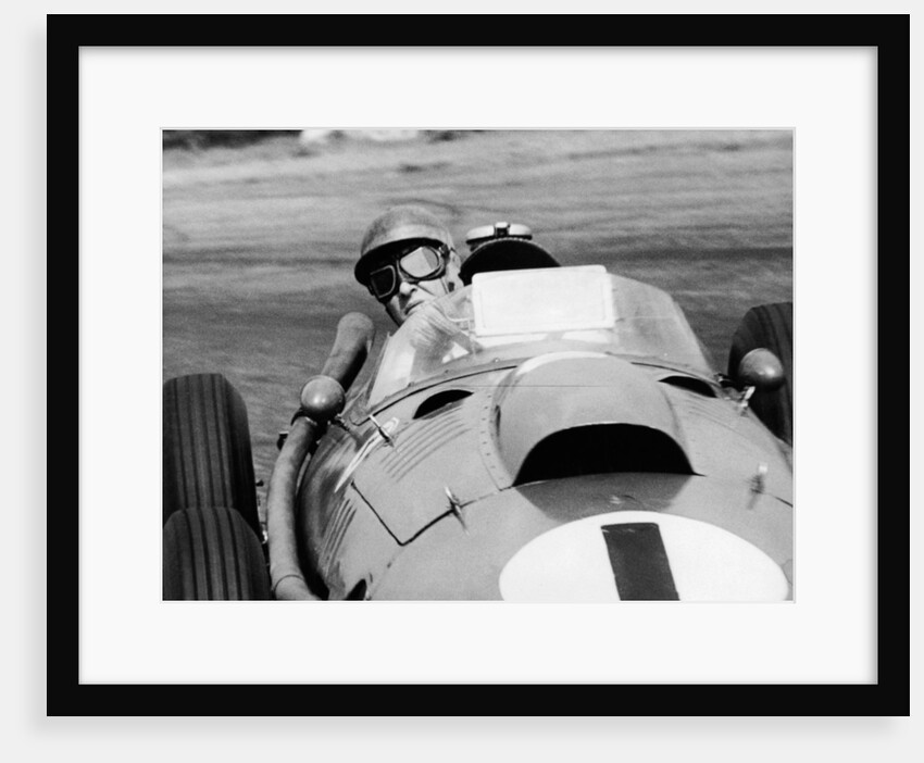 Peter Collins in a Ferrari by Unknown