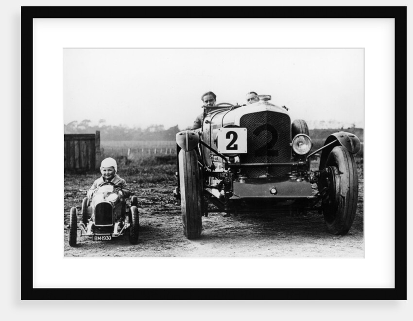 Frank Clement and Woolf Barnato in a Bentley Speed 6, Brooklands, Surrey, 1930 by Unknown
