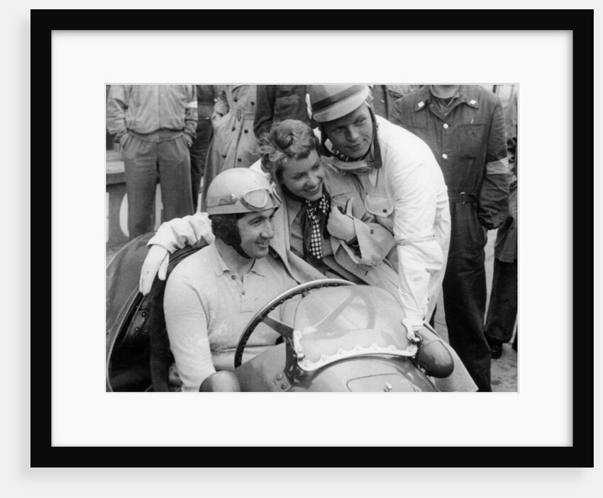 Alberto Ascari in a Ferrari by Anonymous