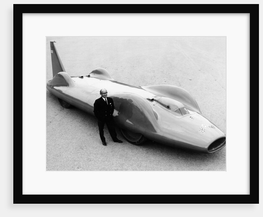 Leo Villa with the 1964 Bluebird, (c1964?) by Unknown