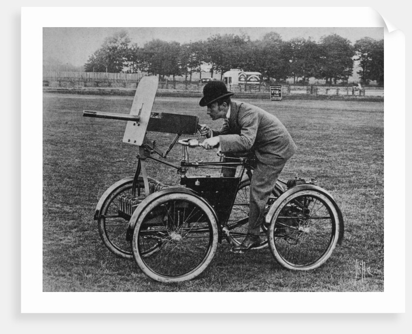 Simms 'Motor Scout' armoured quadricycle, c1899 by Unknown